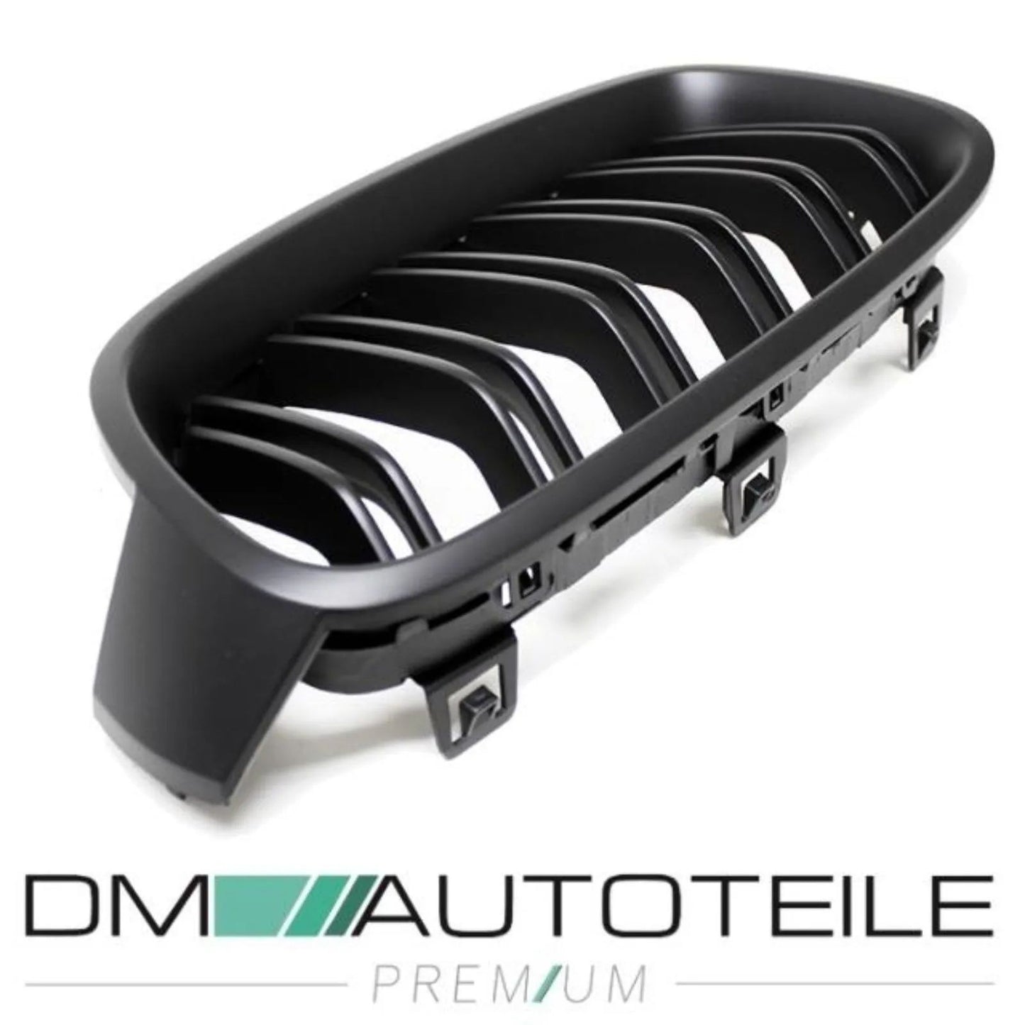 SET Kühlergrill Grill Schwarz MATT Doppelsteg 1681 für BMW 3er F30 F31 auch M-Sport