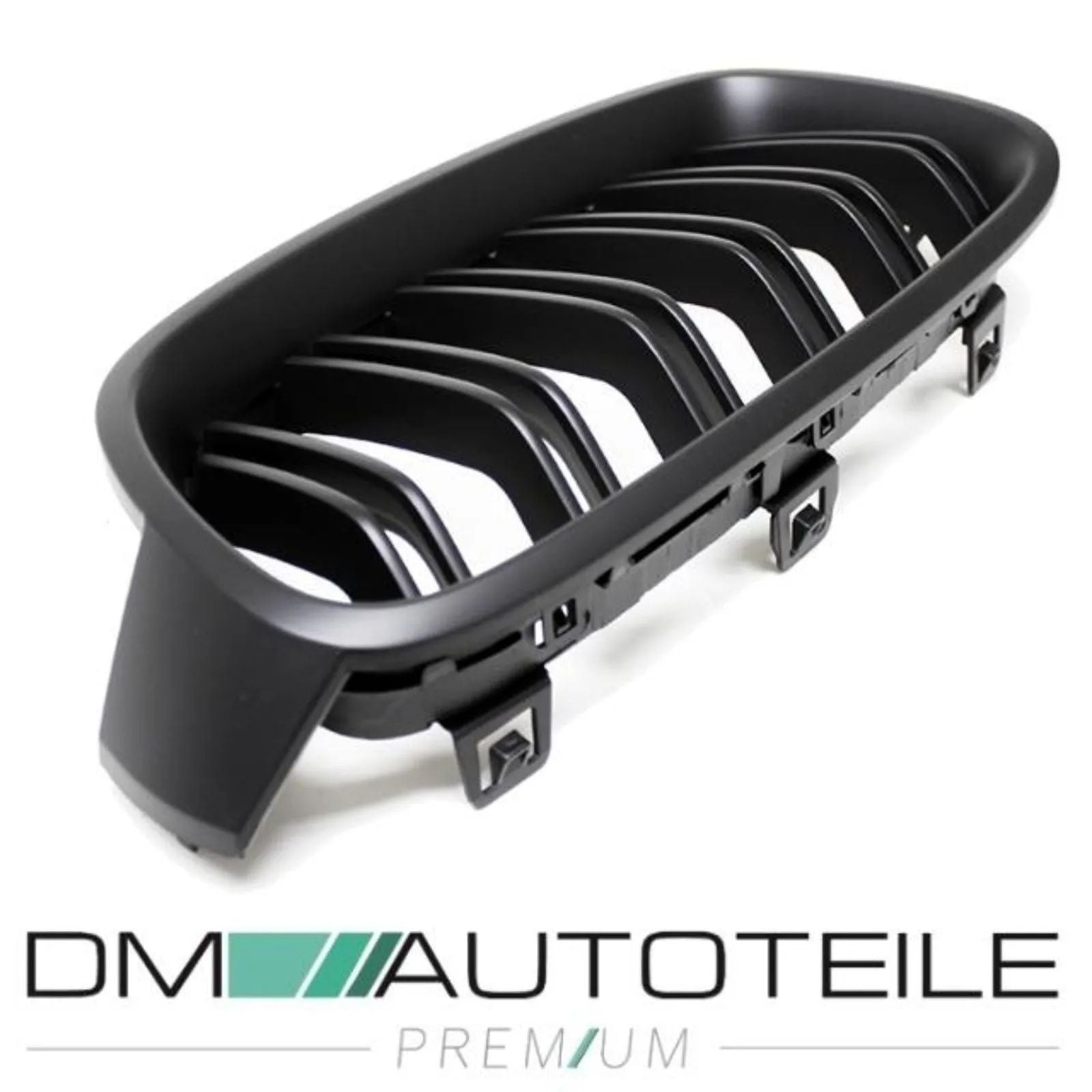 SET Kühlergrill Grill Schwarz MATT Doppelsteg 1681 für BMW 3er F30 F31 auch M-Sport
