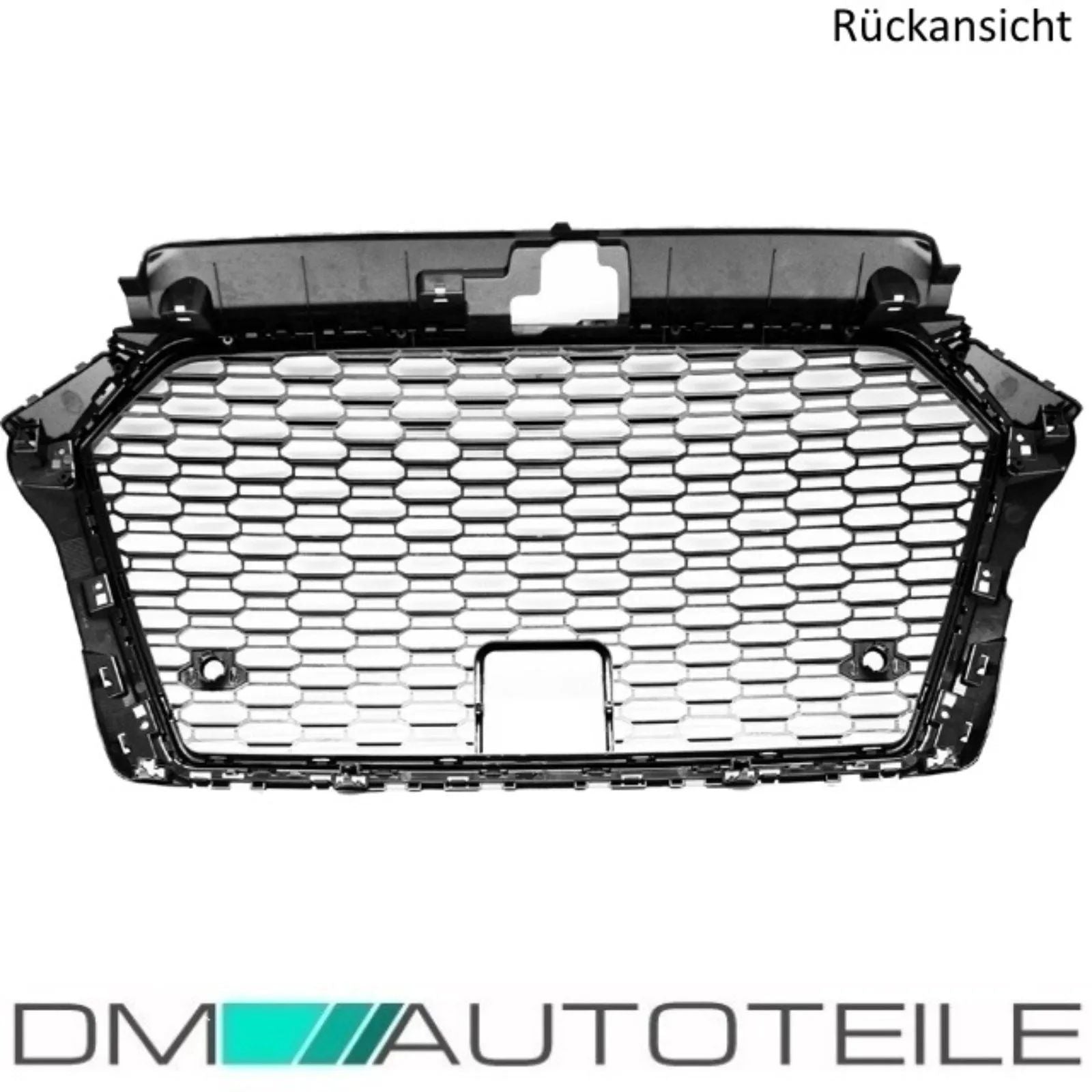 Kühlergrill Wabengrill PDC Schwarz Glanz Audi A3 8V RS3 ab 2015