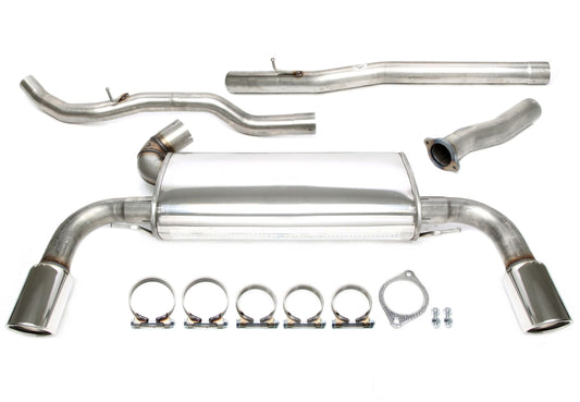 TA Technix Duplex Edelstahlanlage 1x100mm Links+Rechts passend für Volvo S60 II/V60 T3/T4/T5 alle 2WD Typ F