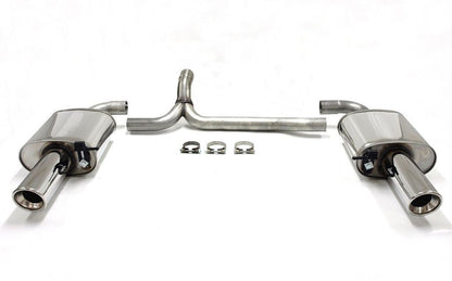TA Technix Duplex Edelstahlanlage 1x100mm Links+Rechts passend für Volvo V70 III/XC70 II AWD T6 Typ B