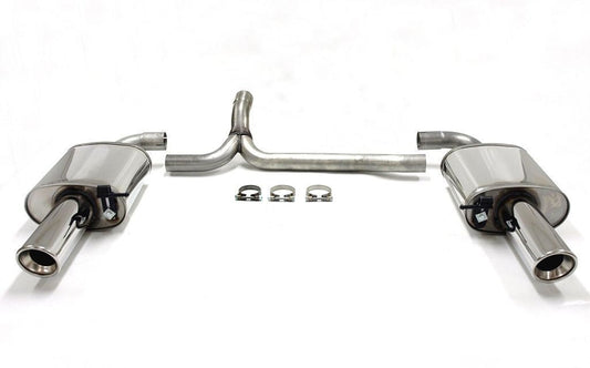 TA Technix Duplex Edelstahlanlage 1x100mm Links+Rechts passend für Volvo V70 III/XC70 II AWD T6 Typ B