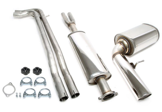 TA Technix Edelstahlanlage 1x100mm passend für Volvo XC 70 Cross Crountry Typ S