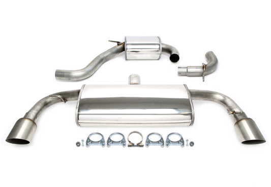 TA Technix Duplex Edelstahlanlage 1x100mm scharf passend für VW Golf VI GTI