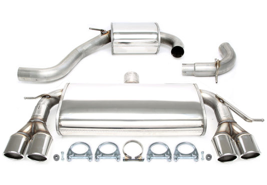 TA Technix Duplex Edelstahlanlage 2x80mm passend für VW Golf V/VI / Audi A3 8P
