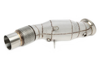 TA Technix Downpipe mit Hitzeschild und Katalysator passend für BMW 1er Serie Typ F20, F21, 2er Serie Typ F22, F23, 3er Serie Typ F30, F31, F34 , G20, G21, 4er Serie Typ F32, F33, F36, 5er Serie Typ G30, G31, X3 Typ G01, X4 Typ G02 - Motorcode B48