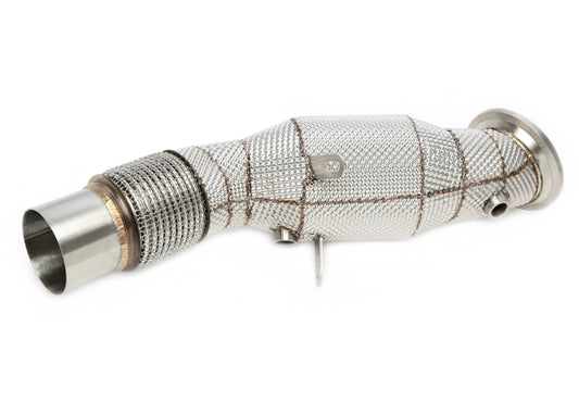TA Technix Downpipe mit Hitzeschild und Katalysator passend für BMW 1er Serie Typ F20, F21, 2er Serie Typ F22, F23, 3er Serie Typ F30, F31, F34 , G20, G21, 4er Serie Typ F32, F33, F36, 5er Serie Typ G30, G31, X3 Typ G01, X4 Typ G02 - Motorcode B48