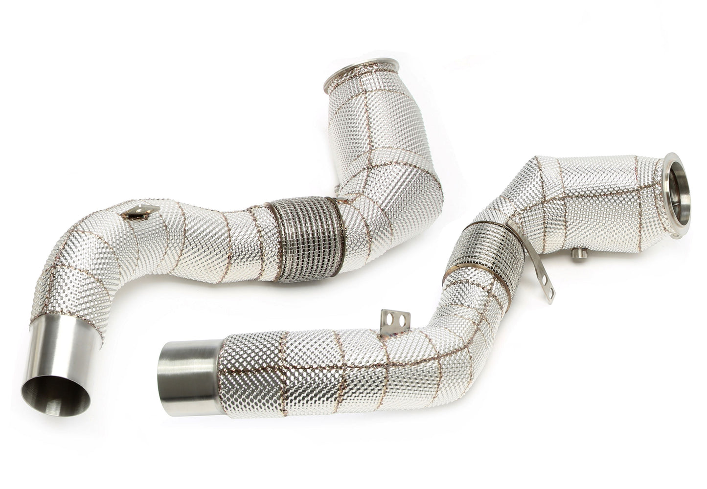 TA Technix Downpipe mit Katalysator und Flexrohr passend für BMW 5er Serie F07,F10,F11, 6er Serie Typ F12,F13,F06, 7er Serie Typ F01,02,F03, X5 Typ F15, X6 Typ F16 - Motorcode N63N
