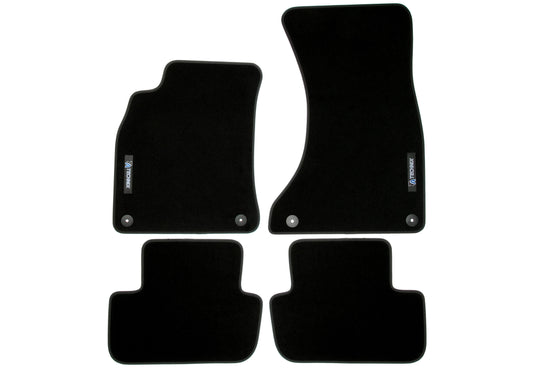 TA Technix Fußmatten Set mit Logo passend für Audi A5 Sportback Typ 8T