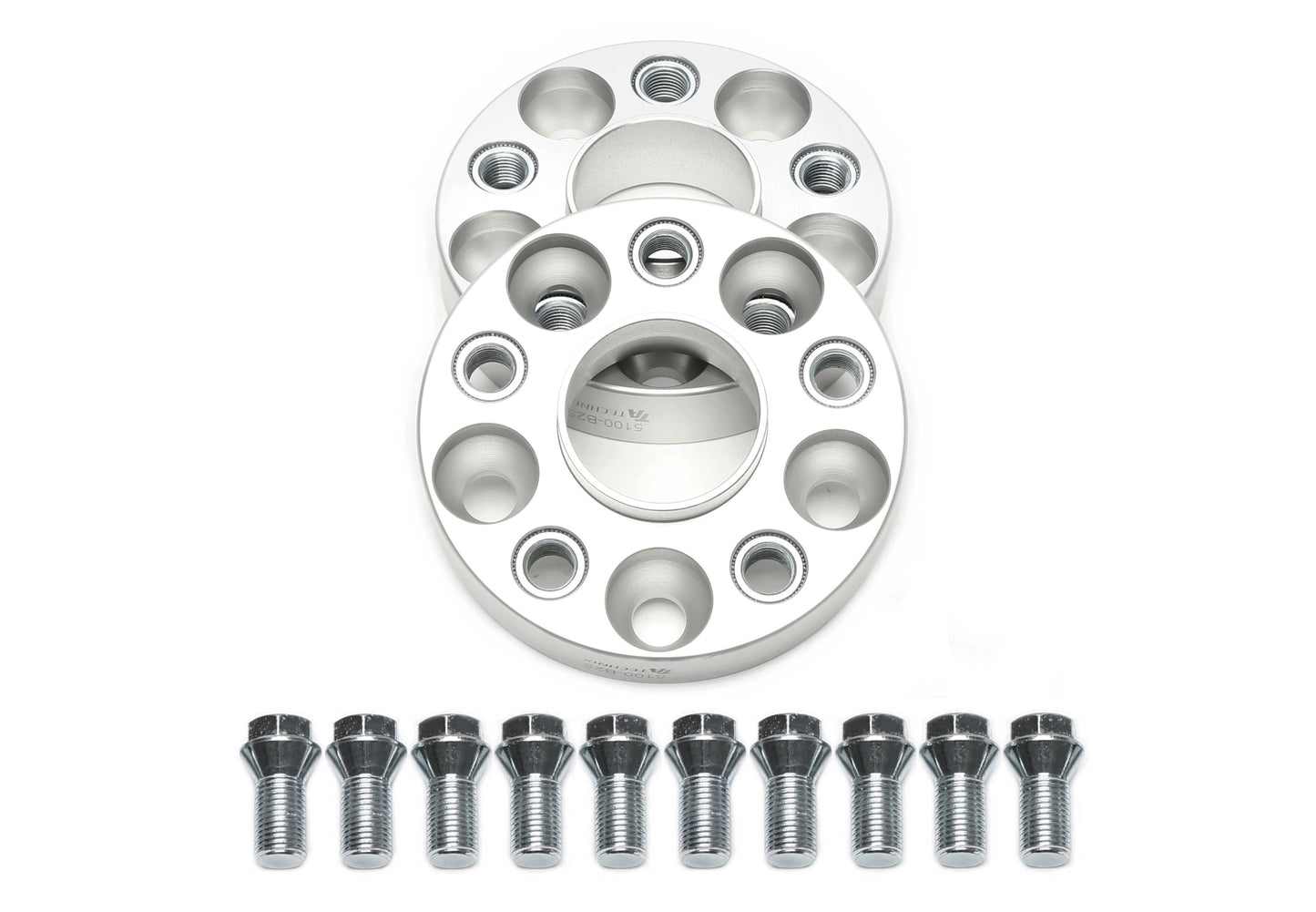 TA Technix Spurverbreiterungsset für OEM Radschrauben 25mm pro Seite/50mm pro Achse, LK 5x100, NLB 57,1
