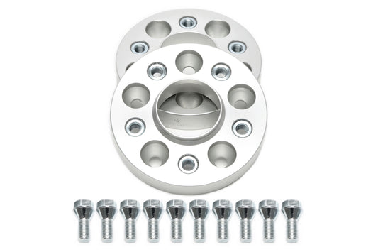 TA Technix Spurverbreiterungsset für OEM Radschrauben 25mm pro Seite/50mm pro Achse, LK 5x112, NLB 66,6-M12