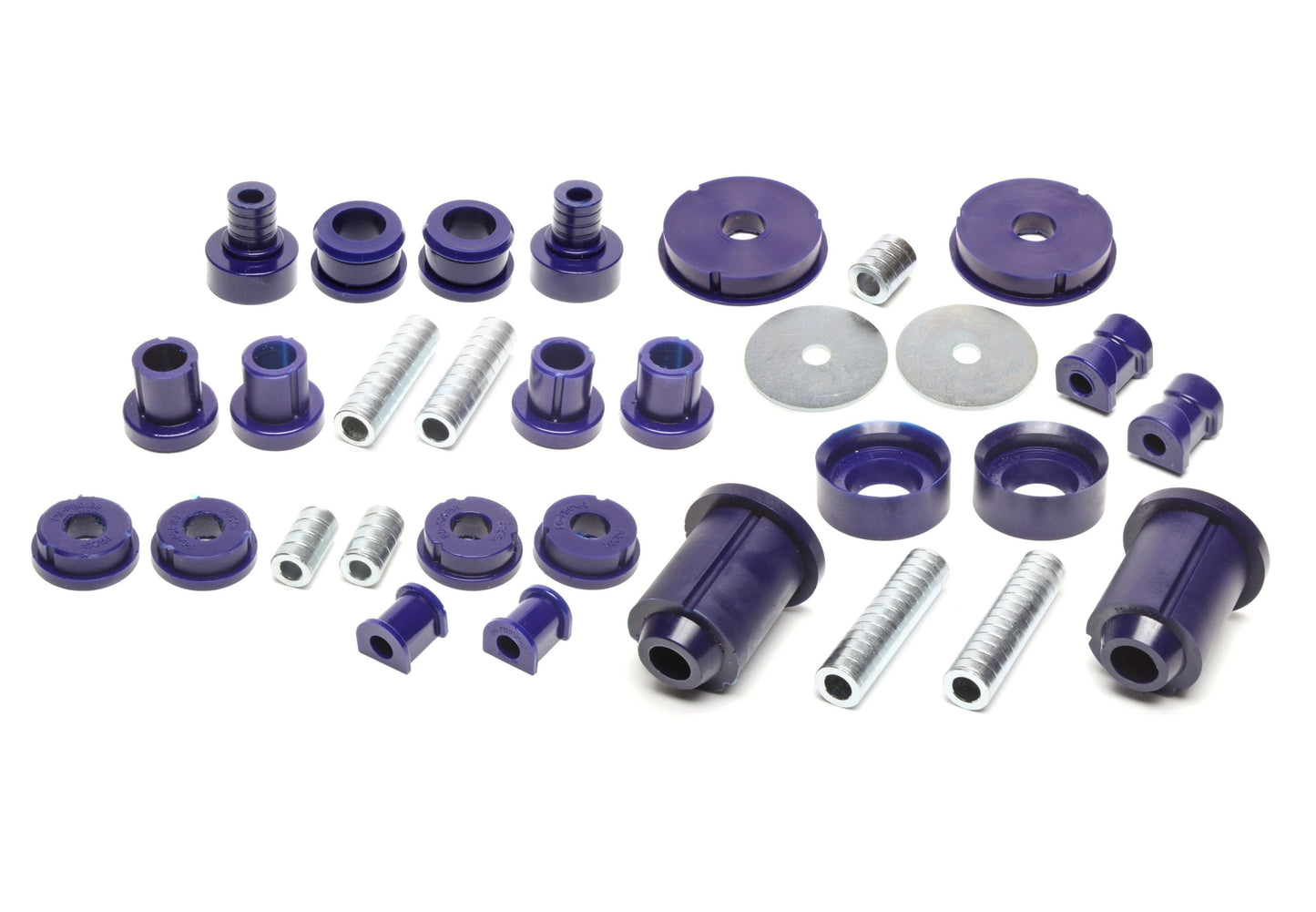 TA Technix PU-Buchsen Kit 37-teilig / Vorderachse+Hinterachse / Vorderachse mit Ø 19mm Stabi / M3 Exzenter / Hinterachse mit Ø 16mm Stabi / passend für BMW 3er Serie E30