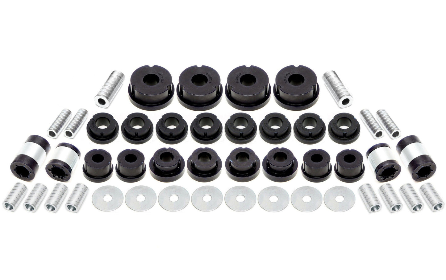 TA Technix PU-Buchsen Kit 46-teilig / Hinterachse / passend für Audi A3 / Q3 / TT / Seat Leon / Altea / Toledo / Alhambra / Skoda Octavia / Superb / Yeti / VW Scirocco / Eos / Jetta / Golf / Touran / Tiguan / Passat / Sharan