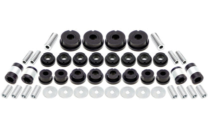 TA Technix PU-Buchsen Kit 46-teilig / Hinterachse / passend für Audi A3 / Q3 / TT / Seat Leon / Altea / Toledo / Alhambra / Skoda Octavia / Superb / Yeti / VW Scirocco / Eos / Jetta / Golf / Touran / Tiguan / Passat / Sharan