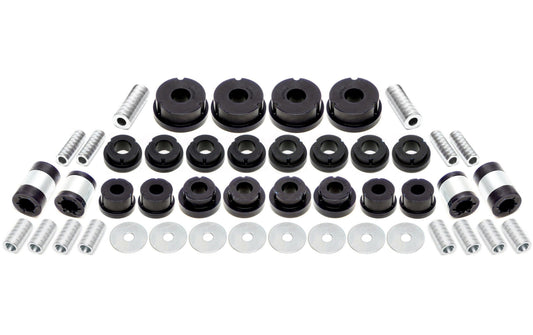 TA Technix PU-Buchsen Kit 46-teilig / Hinterachse / passend für Audi A3 / Q3 / TT / Seat Leon / Altea / Toledo / Alhambra / Skoda Octavia / Superb / Yeti / VW Scirocco / Eos / Jetta / Golf / Touran / Tiguan / Passat / Sharan