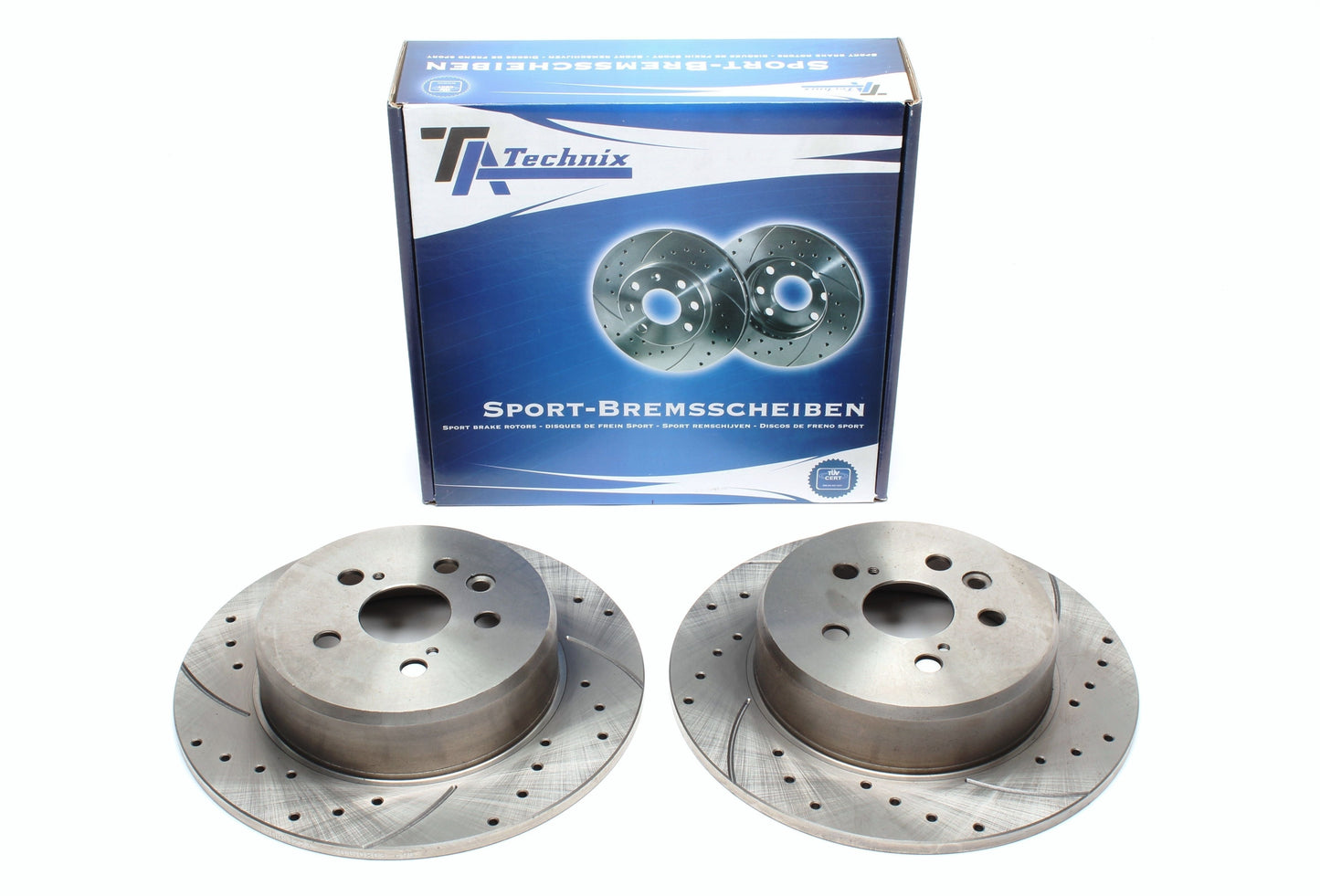 TA Technix Sport Bremsscheiben Satz Hinterachse passend für Toyota Celica Coupe
