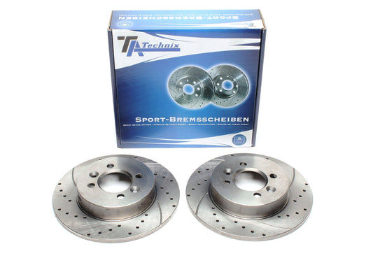 TA Technix Sport Bremsscheiben Satz Hinterachse passend für Renault Laguna I / Laguna I Grandtour/ Safrane I