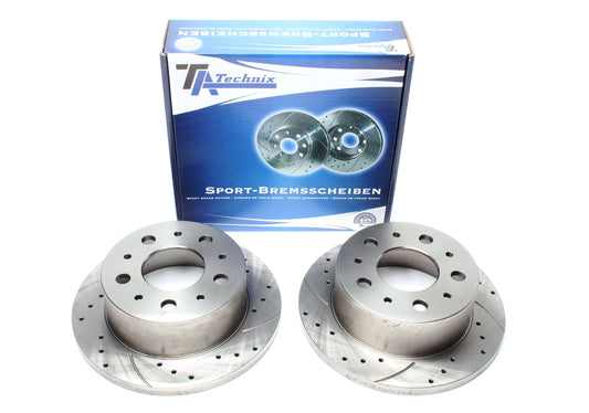 TA Technix Sport Bremsscheiben Satz Hinterachse passend für Citroën Jumper Bus/Kasten/Pritsche / Fiat Ducato Bus/Kasten/Pritsche / Peugeot Boxer Bus/Kasten/Pritsche