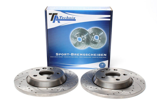 TA Technix Sport Bremsscheiben Satz Hinterachse passend für Ford Galaxy / Seat Alhambra / VW Sharan / T4
