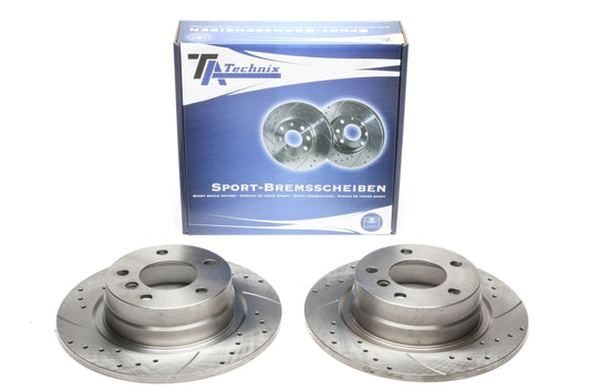 TA Technix Sport Bremsscheiben Satz Hinterachse passend für BMW 1er E81/E87 / 3er E90/E92