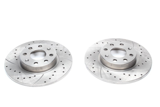 TA Technix Sport Bremsscheiben Satz Vorderachse passend für Fiat Punto 199 / Opel Corsa D