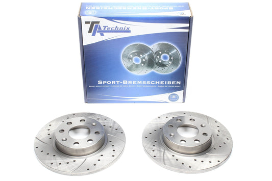 TA Technix Sport Bremsscheiben Satz Vorderachse passend für Fiat Punto 199 / Opel Corsa D