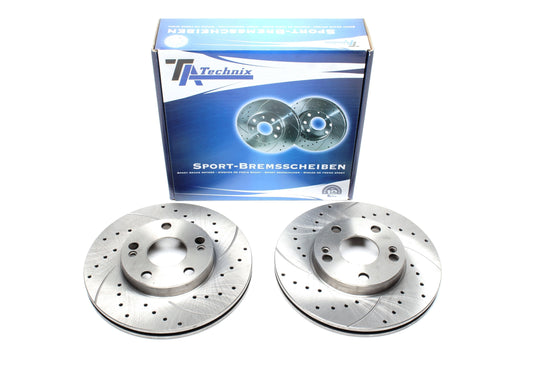 TA Technix Sport Bremsscheiben Satz Vorderachse passend für Renault Laguna I / Safrane I+ II