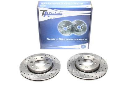 TA Technix Sport Bremsscheiben Satz Vorderachse passend für Audi A2 / VW Lupo