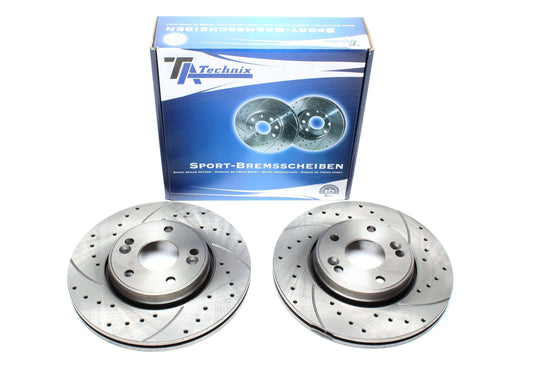 TA Technix Sport Bremsscheiben Satz Vorderachse passend für Renault Laguna II / Laguna II Grandtour