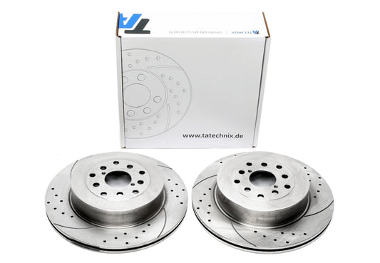 TA Technix Sport Bremsscheiben Satz Hinterachse passend für Subaru Impreza Stufenheck (GD)