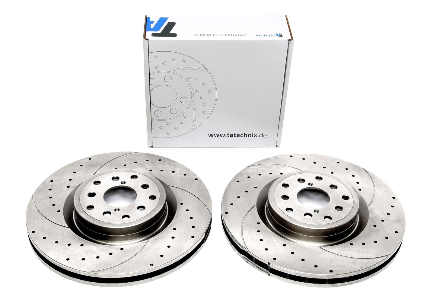 TA Technix Sport Bremsscheiben Satz Vorderachse passend für Subaru Impreza WRX Typ GD, GG, GR, GJ