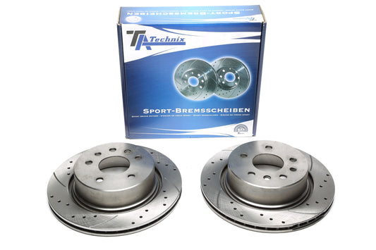 TA Technix Sport Bremsscheiben Satz Hinterachse passend für Opel Omega B / Omega B Caravan