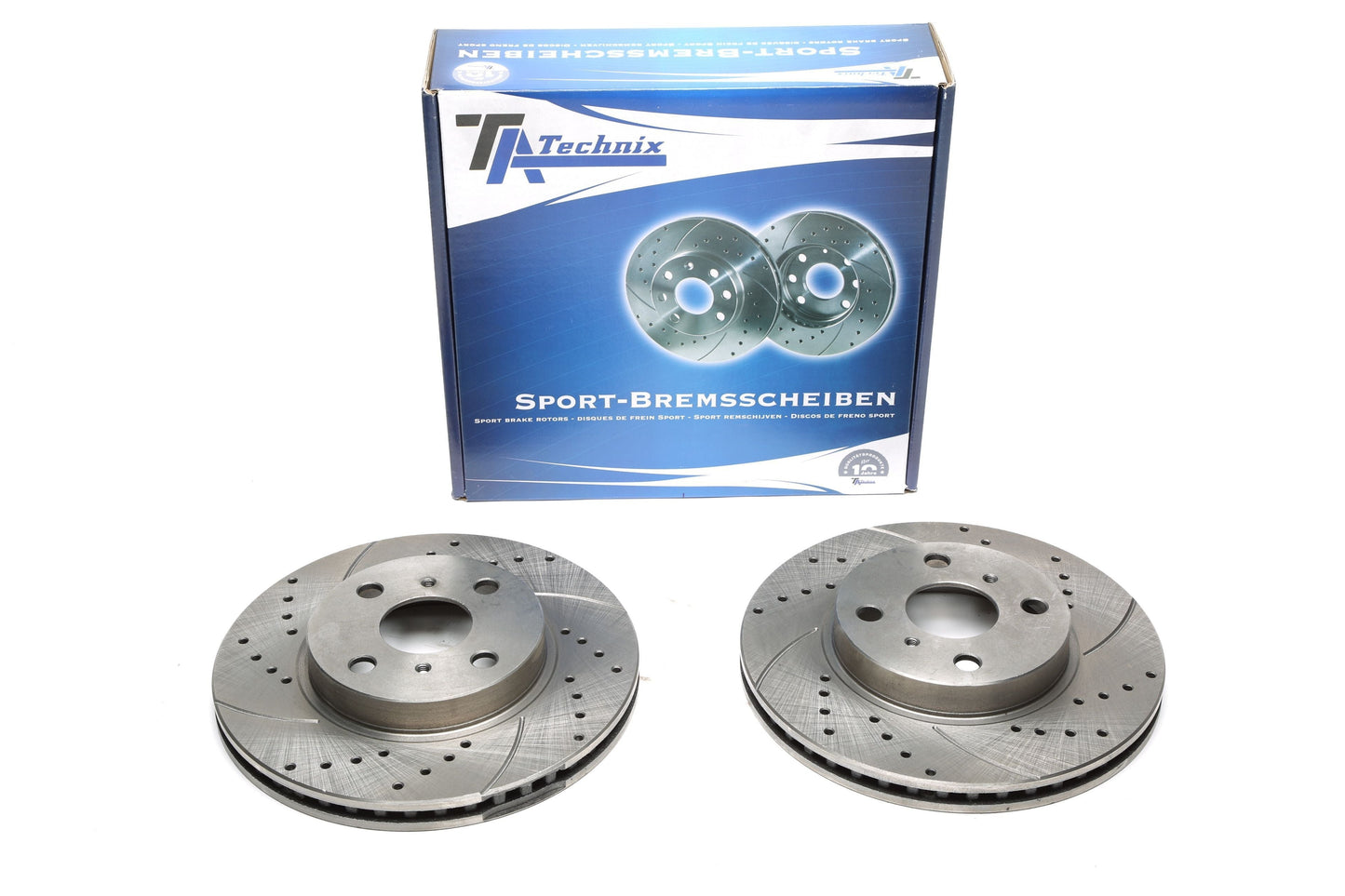 TA Technix Sport Bremsscheiben Satz Vorderachse passend für Toyota Yaris