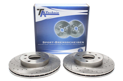 TA Technix Sport Bremsscheiben Satz Vorderachse passend für Nissan 200SX / Almera / Primera