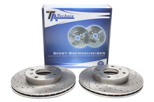 TA Technix Sport Bremsscheiben Satz Vorderachse passend für Nissan 200SX / Almera / Primera