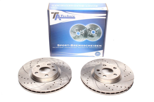 TA Technix Sport Bremsscheiben Satz Vorderachse passend für Citroën Evasion / Jumpy / Fiat Scudo / Ulysse / Lancia Zeta / Peugeot 806 / Expert