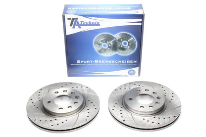 TA Technix Sport Bremsscheiben Satz Vorderachse passend für Opel Vectra A/Saab 900 II