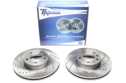 TA Technix Sport Bremsscheiben Satz Vorderachse passend für Opel Omega B