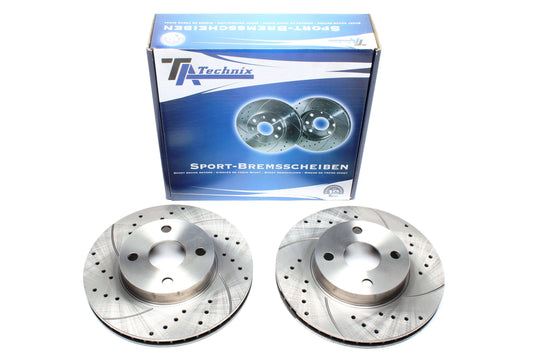TA Technix Sport Bremsscheiben Satz Vorderachse passend für Toyota Corolla Stufenheck (E12)