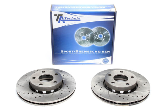 TA Technix Sport Bremsscheiben Satz Vorderachse passend für Audi 80 Avant B4, Coupe Typ 89Q