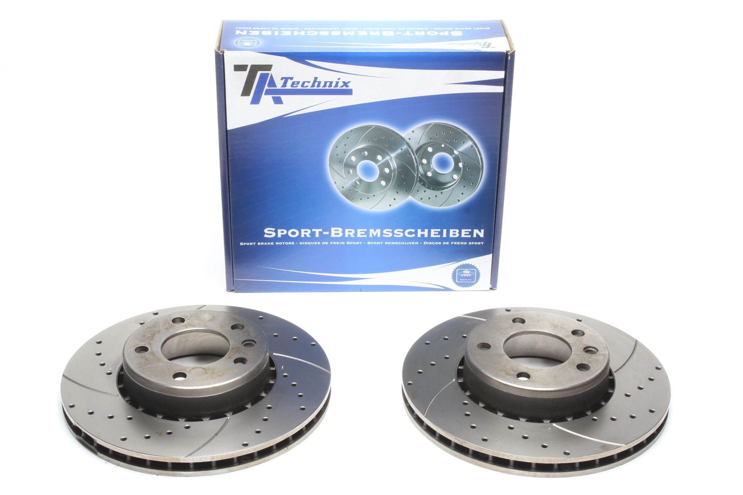 TA Technix Sport Bremsscheiben Satz Vorderachse passend für Opel Omega A / Senator B
