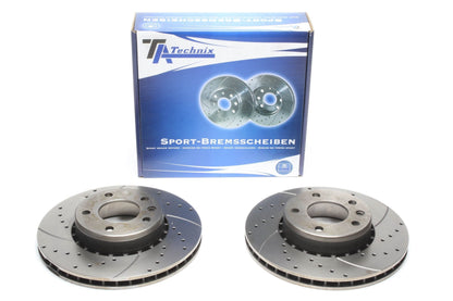 TA Technix Sport Bremsscheiben Satz Vorderachse passend für Opel Omega A / Senator B