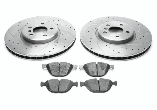 TA Technix Sport Bremsscheiben Satz inkl. Bremsbelagsatz Vorderachse passend für BMW X5 E70/ X6 E71 E72