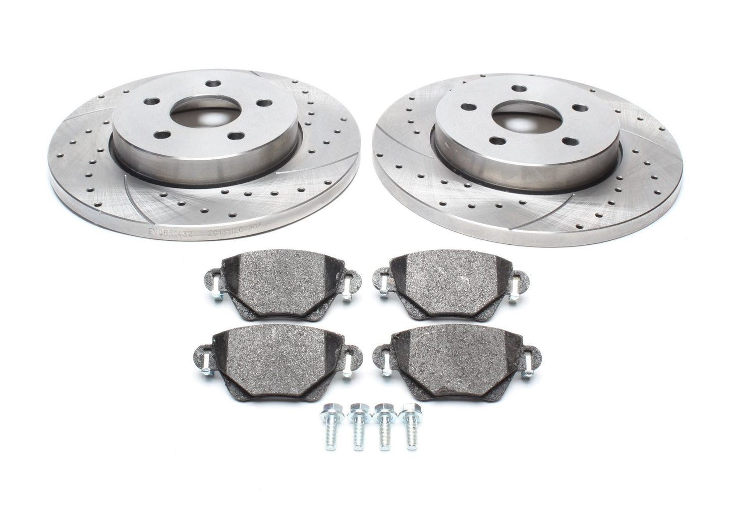 TA Technix Sport Bremsscheiben Satz inkl. Bremsbelagsatz Hinterachse passend für Ford Mondeo III / Jaguar X-Type