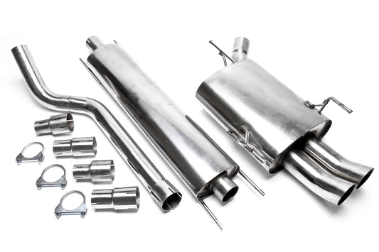 TA Technix Edelstahlanlage 2x76mm DTM passend für Opel Corsa C
