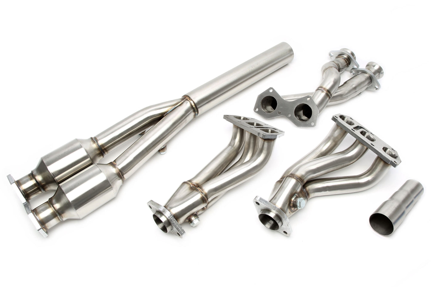 TA Technix Fächerkrümmer mit Y-Pipe (Katersatz) passend für VW Golf IV R32, Audi TT 3.2 VR6