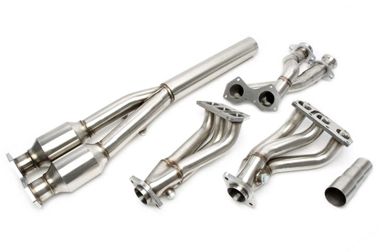 TA Technix Fächerkrümmer mit Y-Pipe (Katersatz) passend für VW Golf IV R32, Audi TT 3.2 VR6