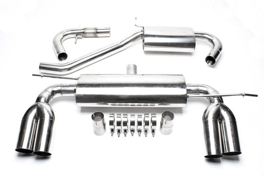 TA Technix Duplex Edelstahlanlage Links+Rechts 2x76mm passend für Audi A3 8P/ VW Golf V 1K, Golf Plus 1KP