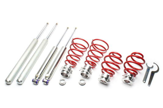TA Technix härteverstellbares Gewindefahrwerk für Ø 51mm Federbeingehäuse passend für BMW 3er Serie E30 Limousine, -Cabriolet, -Touring