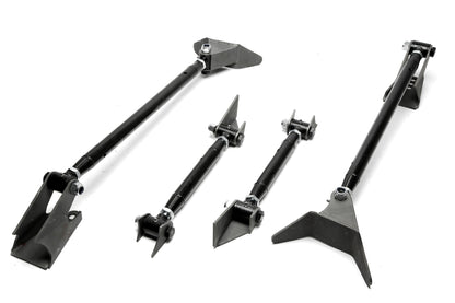 TA Technix universelles Dreiecks "triangulated" 4-Link Kit / Umrüstset für Blattfedernsysteme auf Airride oder Airride/Gewinde Syteme